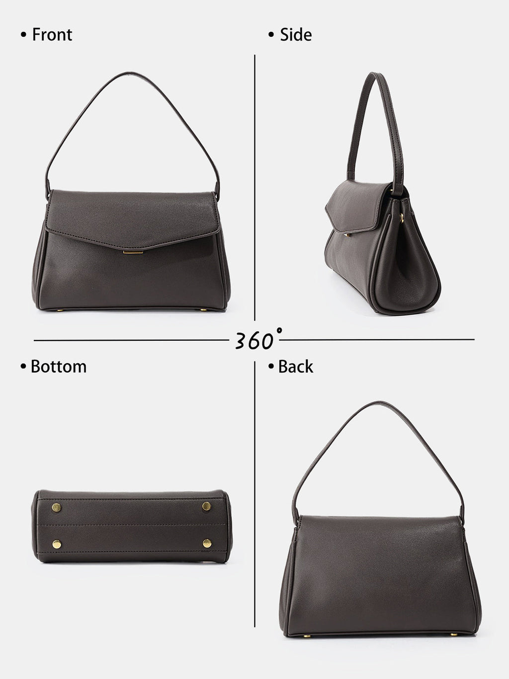 Handtasche mit Überschlag