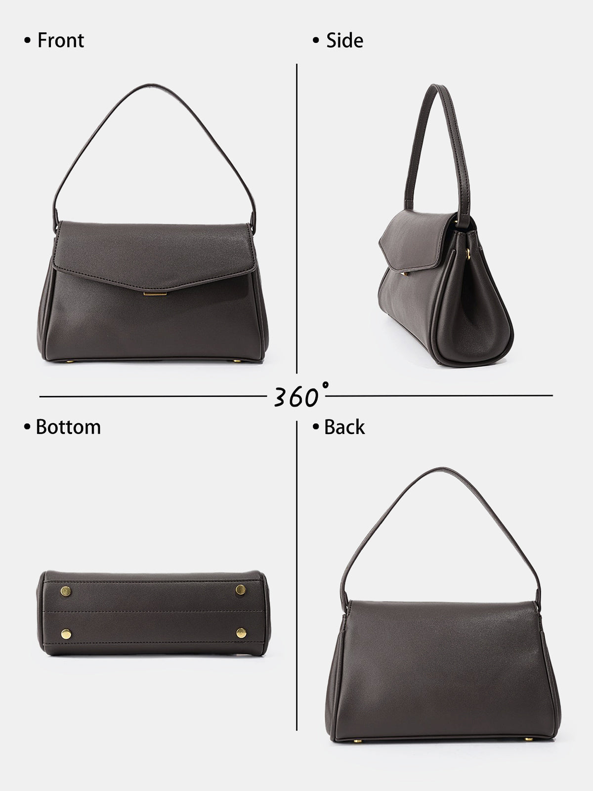 Handtasche mit Überschlag