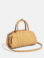Handtasche mit Henkel und Falten