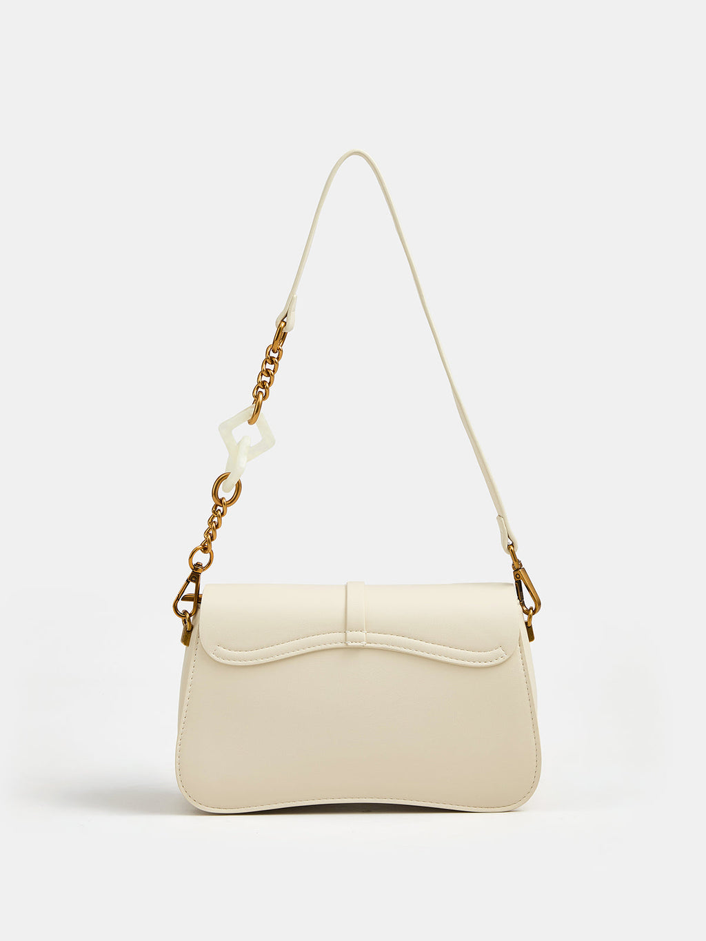 Schultertasche mit Überschlag