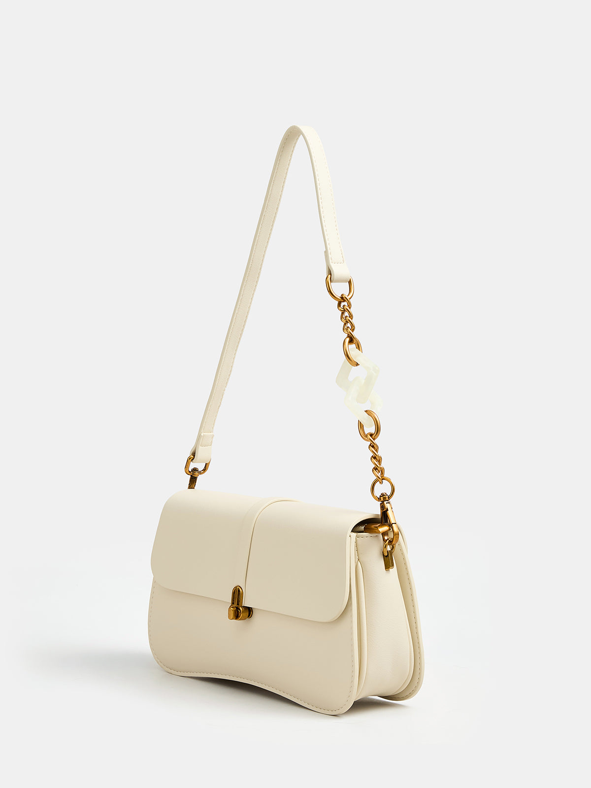 Schultertasche mit Überschlag