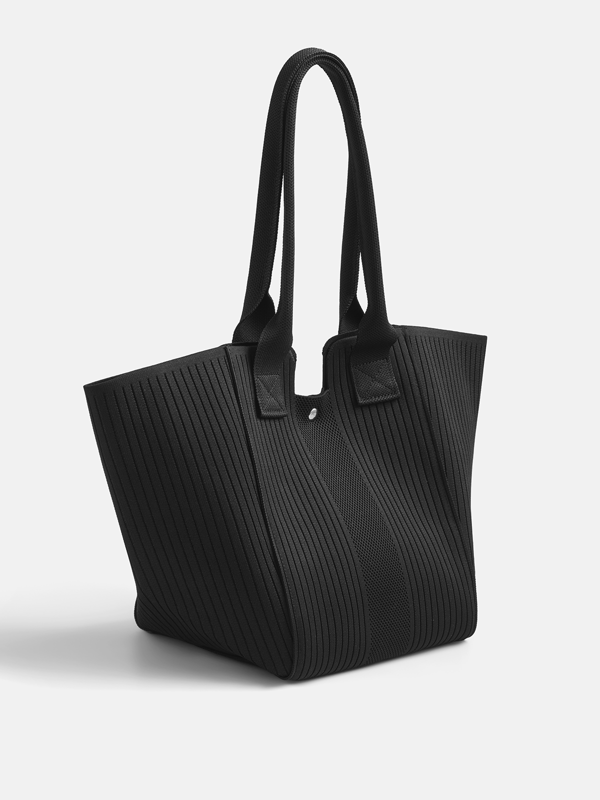 Shopper in Strickoptik mit viel Stauraum