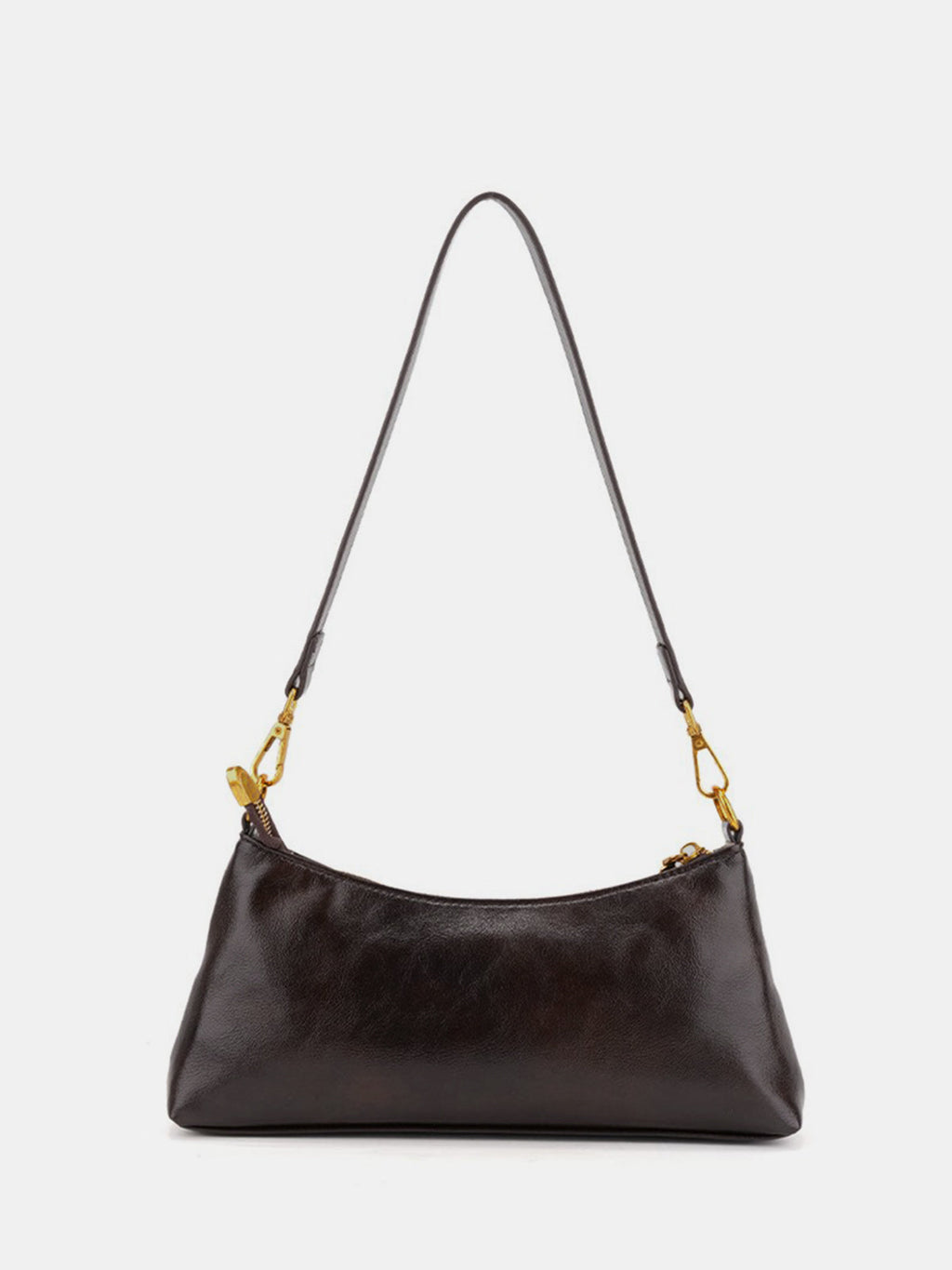 Baguette-Tasche im Retro-Stil mit Schnalle