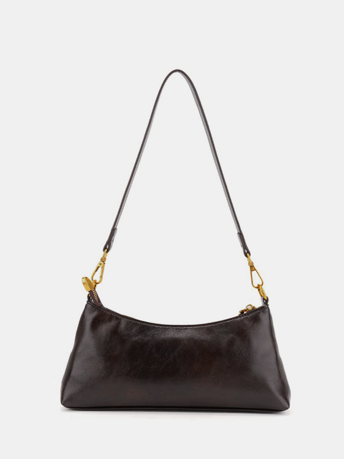 Baguette-Tasche im Retro-Stil mit Schnalle