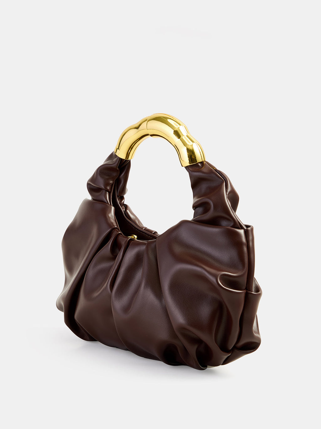 Handtasche mit Raffung