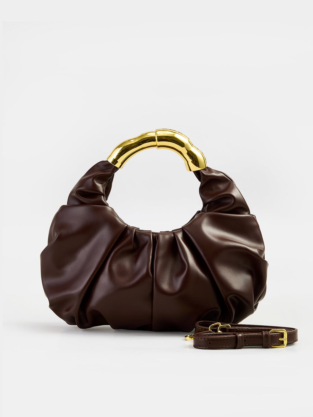 Handtasche mit Raffung