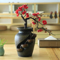 Zen Blossom Wasser-Vase – Beruhigende Bonsai-Dekoration inklusive Brunnen