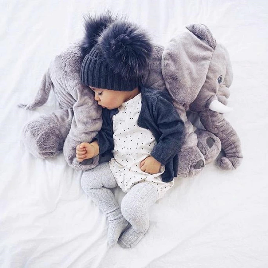 Elephant Snuggle Baby Kissen – Weich, Kuschelig und Bequem
