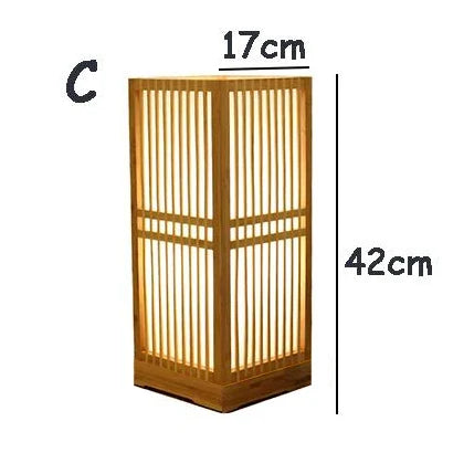 Japanische Tischlampe aus Bambus: Zen-Stil Stimmungsbeleuchtung