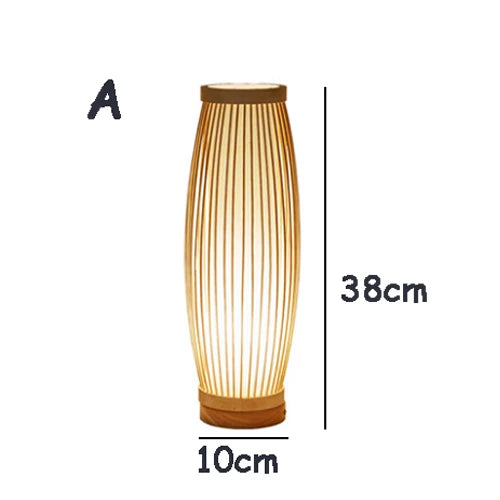 Japanische Tischlampe aus Bambus: Zen-Stil Stimmungsbeleuchtung