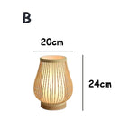 Japanische Tischlampe aus Bambus: Zen-Stil Stimmungsbeleuchtung