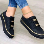 Luxe Glanz Sneakers für Damen – Bequem und Modisch für den Alltag