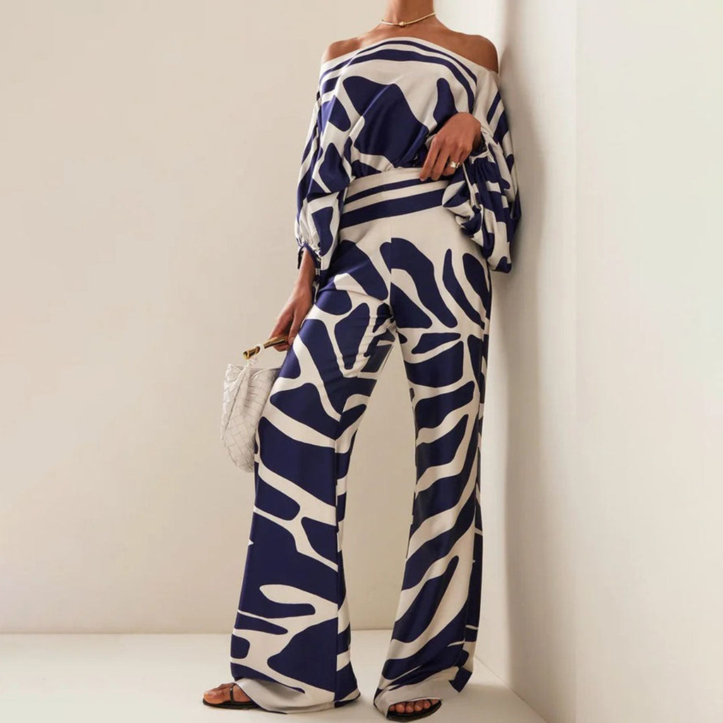 Chic Zweiteiliges Satin-Set für Damen – Weiblich sowie Elegant
