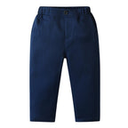 Schickes Jungenanzug 3-teilig – Blaues Hemd, Weste sowie Hose mit Fliege