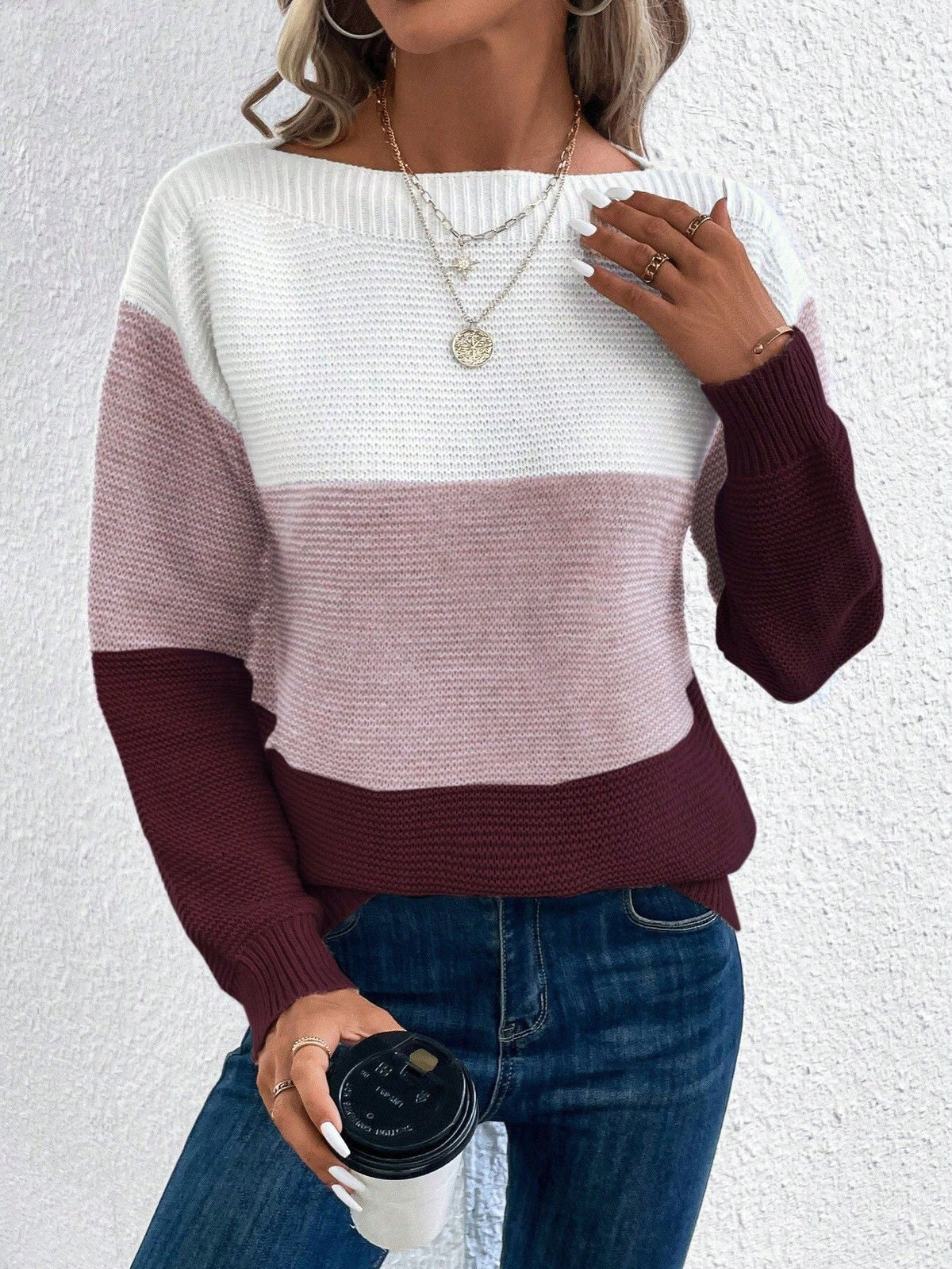 Ombre Strickpullover