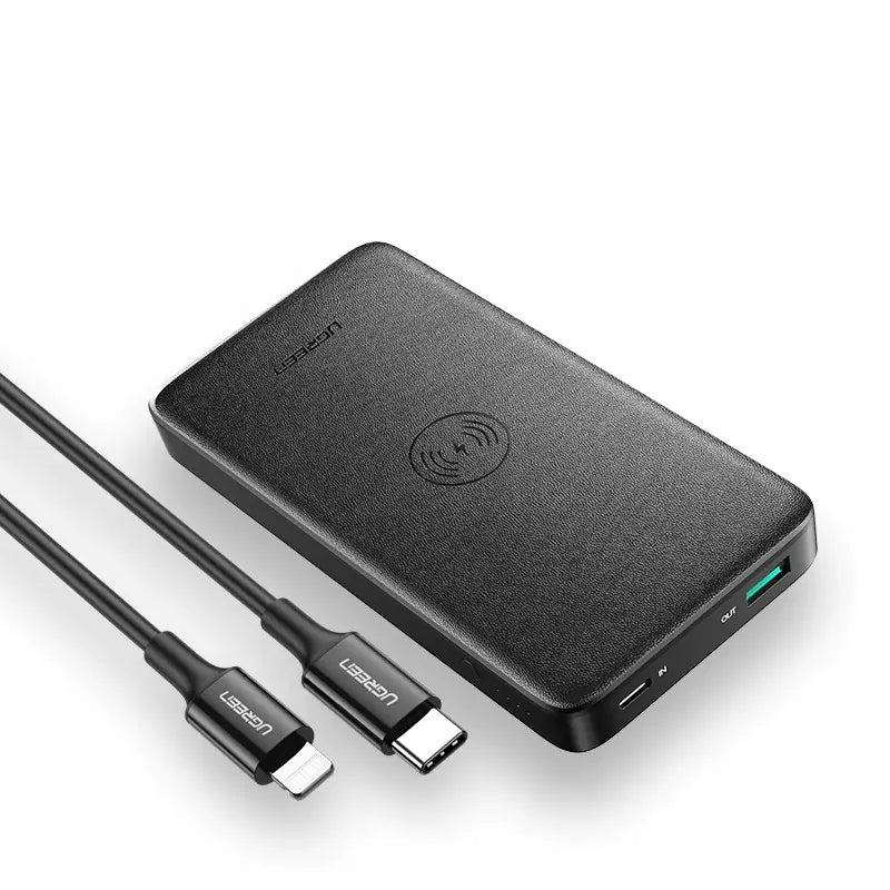 Drahtloses Schnelllade-Powerbank: 10.000mAh Dual-Ausgang