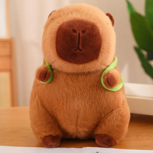 Capybara Plüsch mit Schildkröten-Rucksack – Weich sowie supersüß