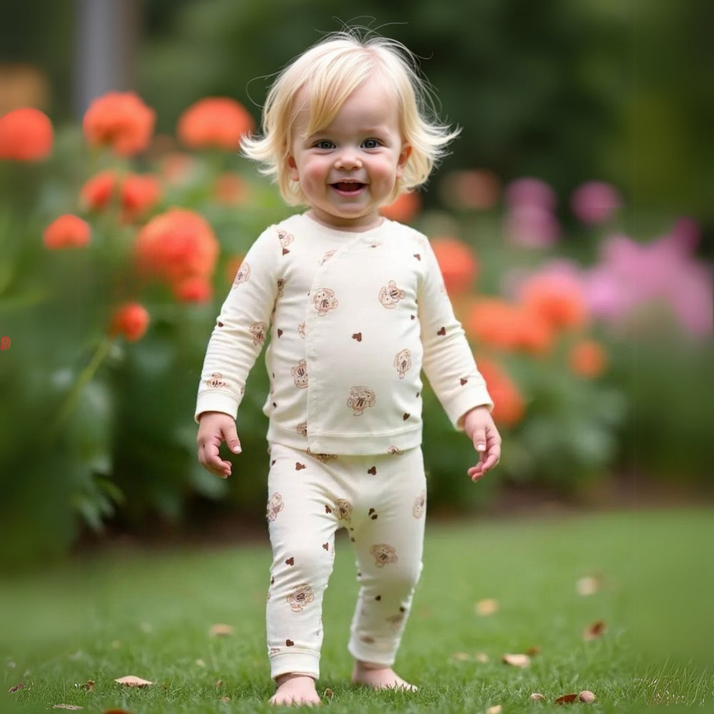 Lieber Tierdruck Babyset – Bequem sowie Niedlich Tag und Nacht