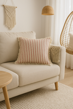 Jacquard Kissenbezug mit Fransen – Zeitlos und Bequem