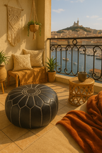 Luxe Leder Pouf – Komfort sowie Design