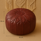 Luxe Leder Pouf – Komfort sowie Design