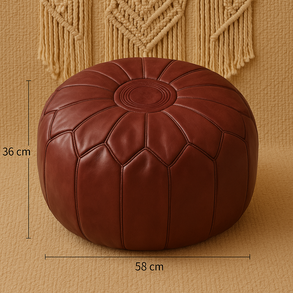 Luxe Leder Pouf – Komfort sowie Design