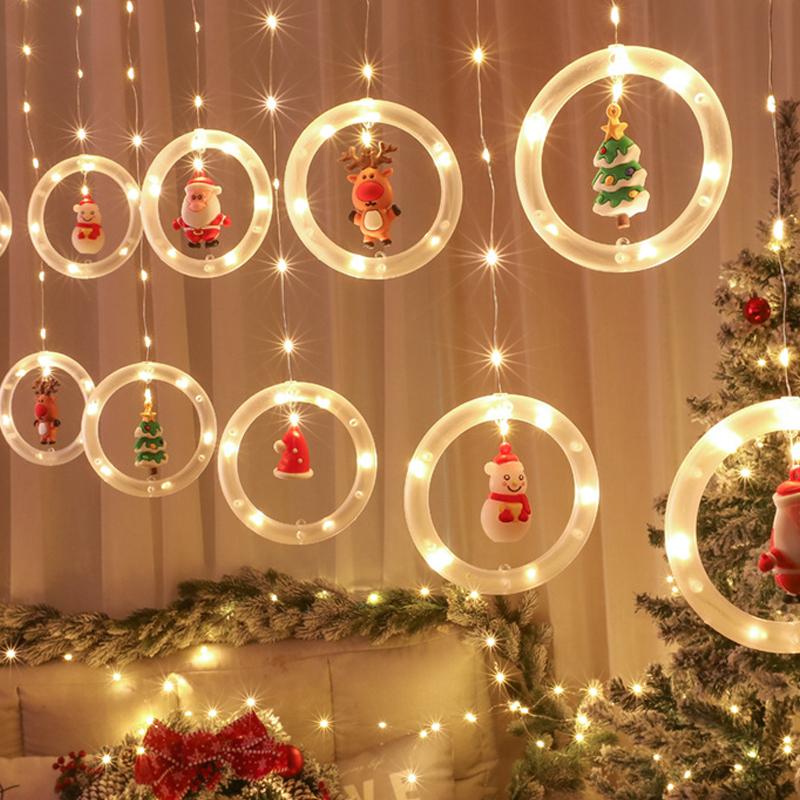 TwinkleJoy Weihnachtsbeleuchtung – LED-Lichterkette inklusive festlichen Figuren