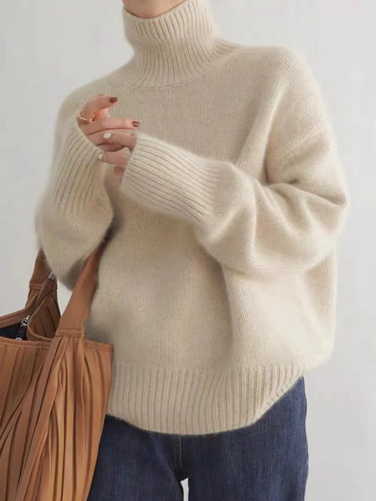 Eleganter Rollkragenpullover
