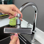 FlexiFlow Wasserhahnaufsatz: 4 Stufen & 360° drehbar