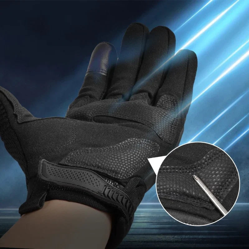 AirFlex Motorradhandschuhe – Atmungsaktives PU-Leder für Komfort sowie Sicherheit