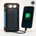 20000mAh Solarenergie Powerbank – Wasserdicht, Strapazierfähig & Mit Taschenlampe