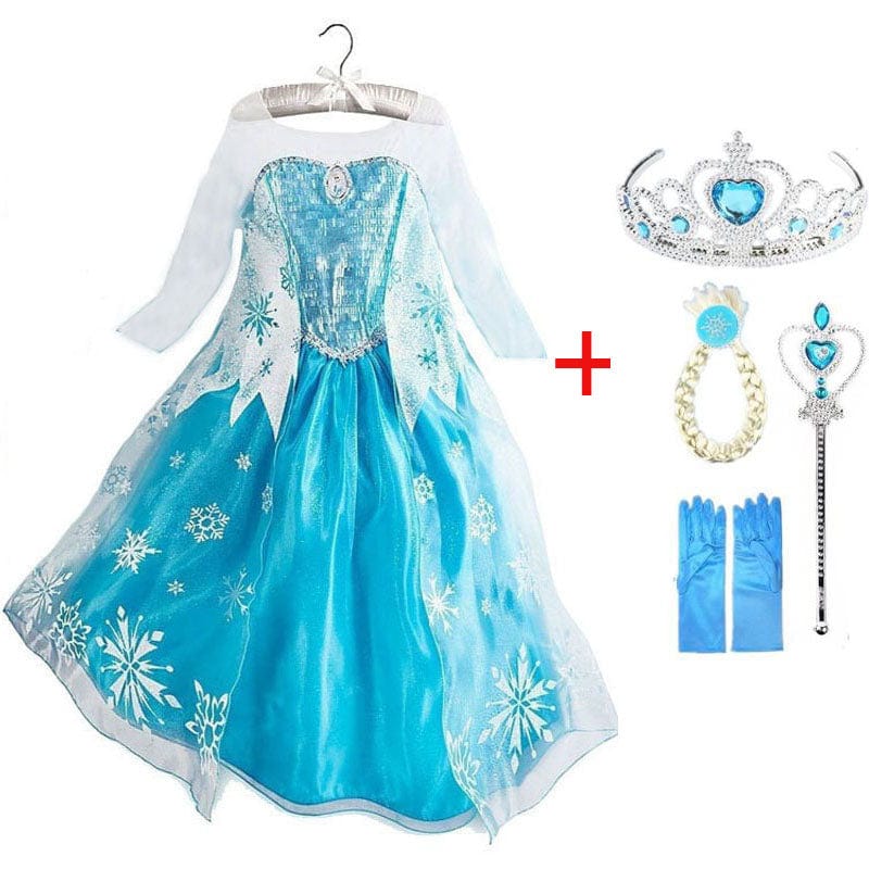 PrinzessinBlau - Verzauberndes Prinzessinnenoutfit inklusive Accessoires