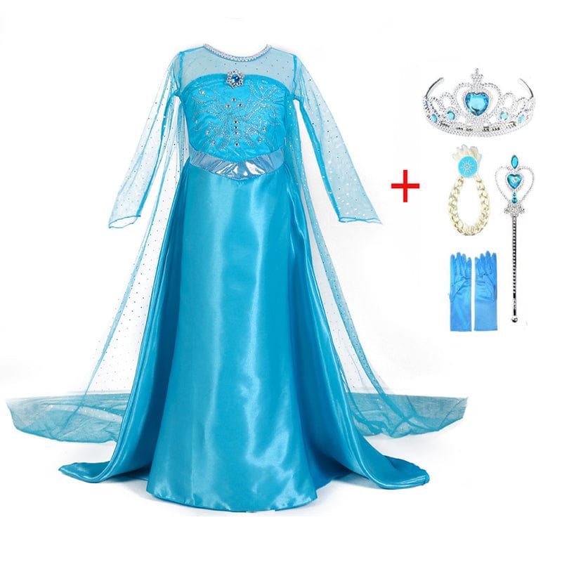 PrinzessinBlau - Verzauberndes Prinzessinnenoutfit inklusive Accessoires