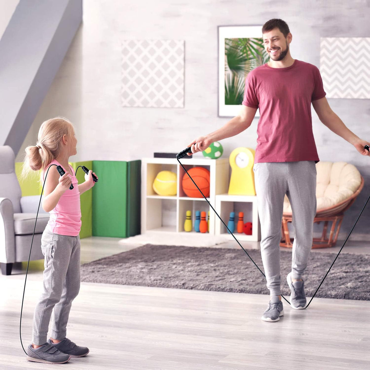 PowerFit Verstellbares Springseil – Nachhaltig und Bequem Trainieren