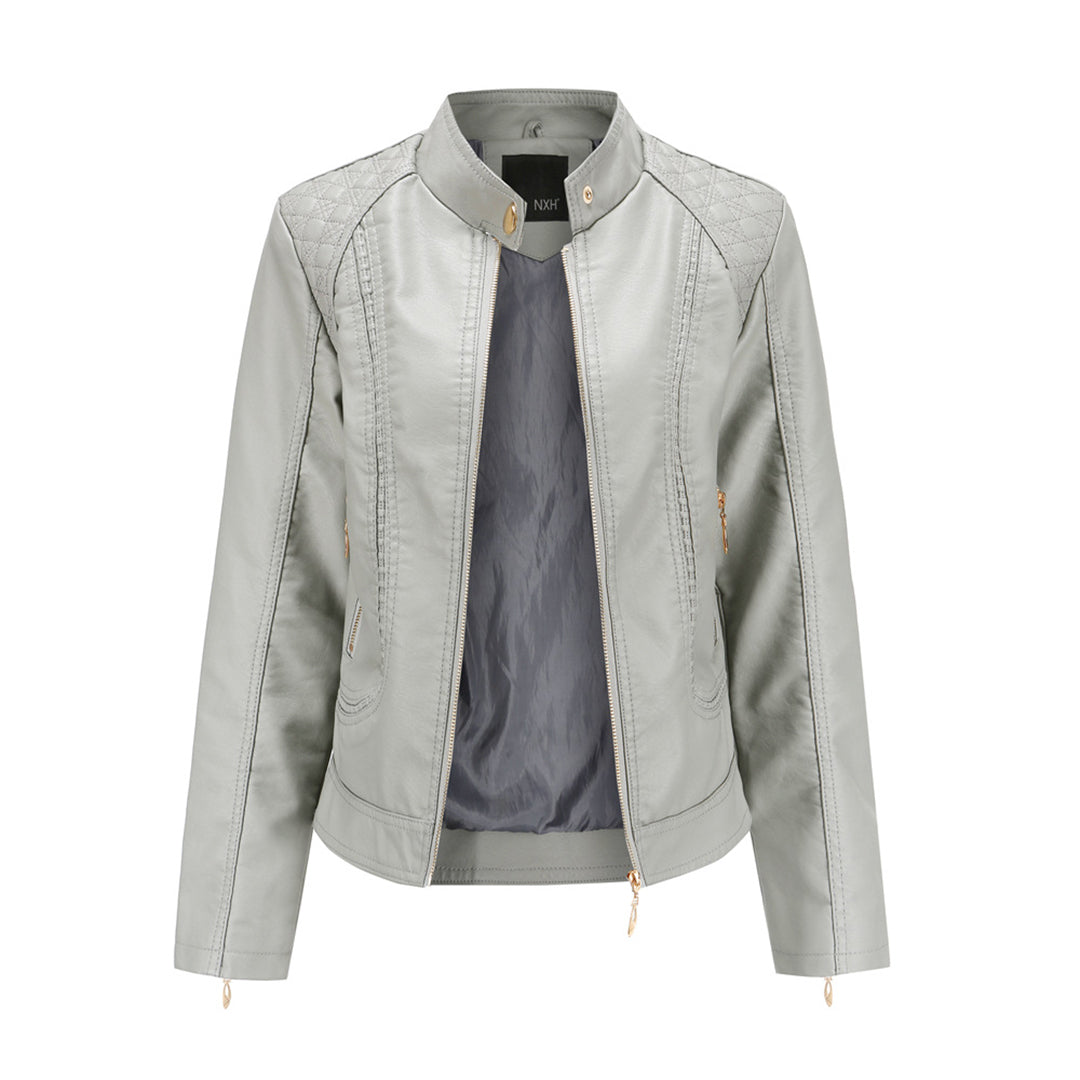 Stilvolle Lederjacke mit zeitlosem Design