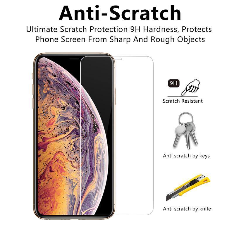 iPhone Displayschutzfolie aus gehärtetem Glas: Vollständiger Schutz