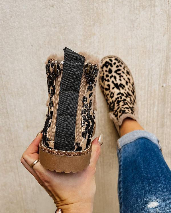 Stiefeletten gefüttert mit Reißverschluss – Braun