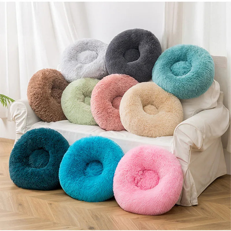 SnuggleNest Donut Bett – Weich sowie Beruhigend für Katzen und Hunde