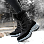 Wadenhohe Stiefel gefüttert