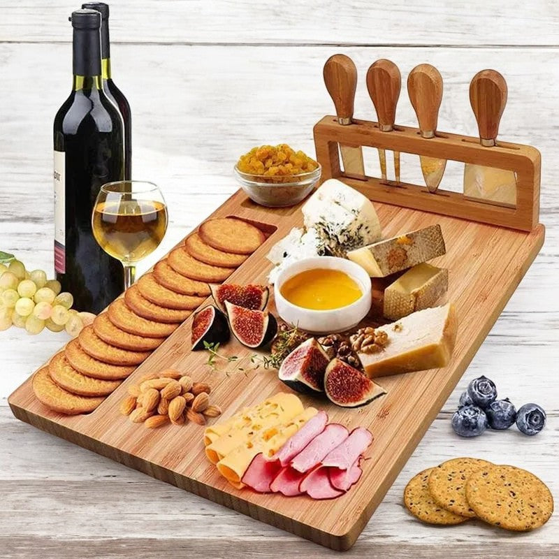 BambooServe Käsebrett Set – Elegant und Funktional Genießen