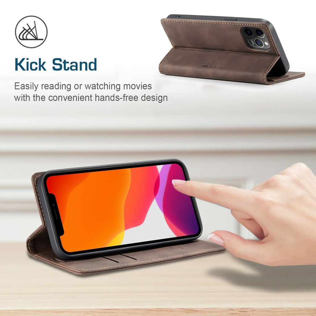 iPhone Leder Flipcase: Magnetisch & Funktional