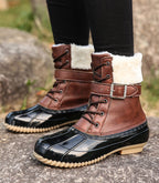 Stiefel im Vintage-Look gefüttert