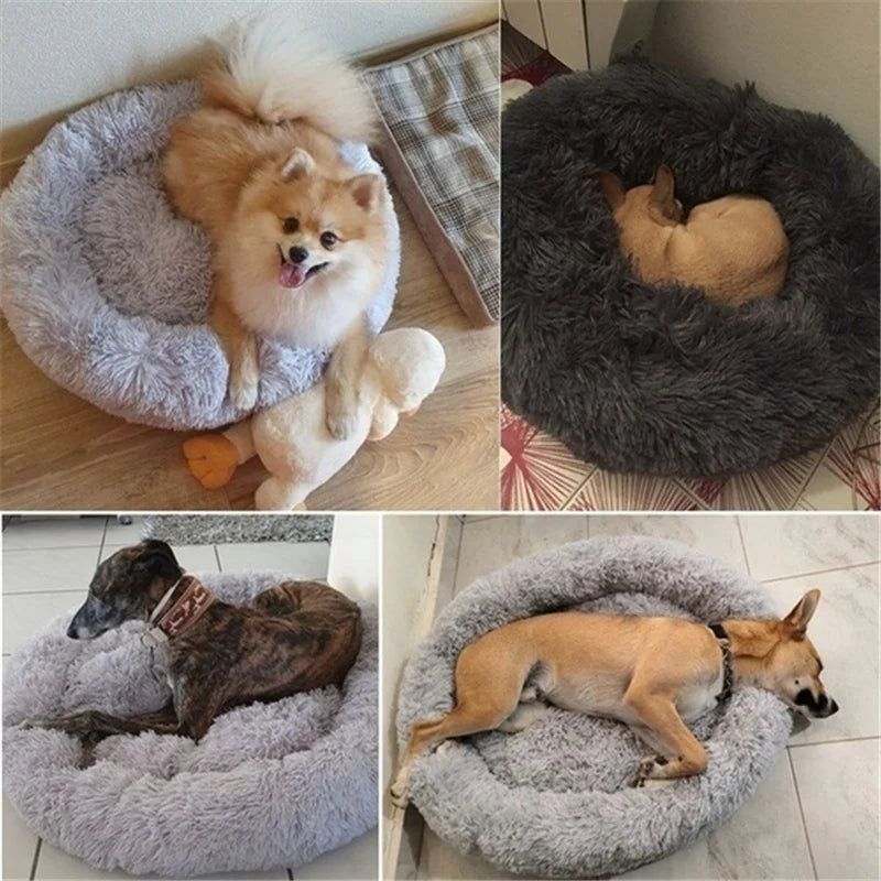 SnuggleNest Donut Bett – Weich sowie Beruhigend für Katzen und Hunde