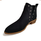 Stiefeletten mit spitzer Zehenpartie