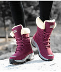 Wadenhohe Stiefel gefüttert