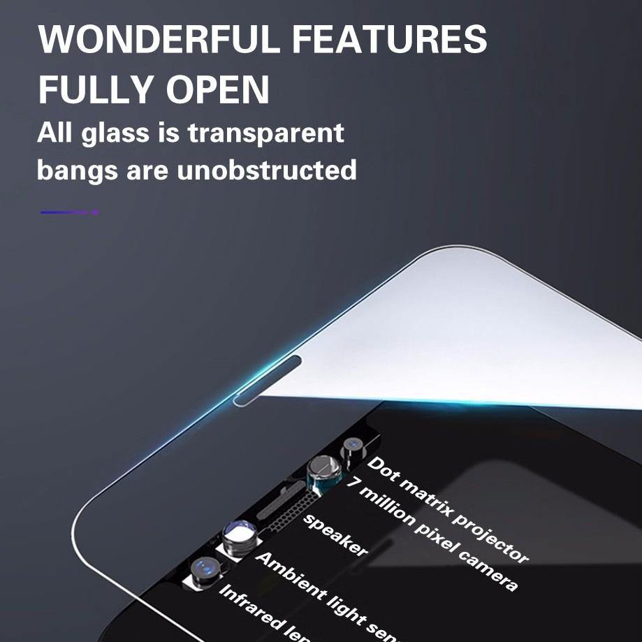 iPhone Displayschutzfolie aus gehärtetem Glas: Vollständiger Schutz
