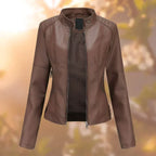 Zeitlose Lederjacke mit vielseitigem Design
