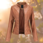 Zeitlose Lederjacke mit vielseitigem Design