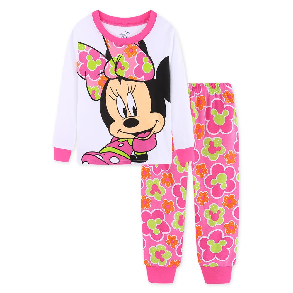 Lotte Prinzessin Pyjama Set für Kinder: Minnie Mouse Zweifarbiger Pyjama Set