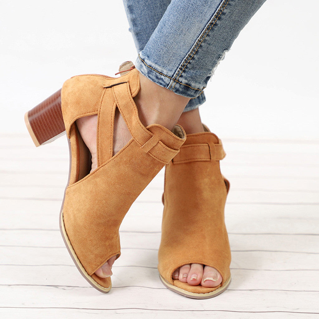 Sandalen aus Samt